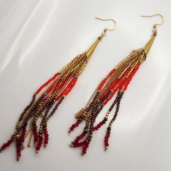 Boho Tassel Earrings - Picture 1 of 4